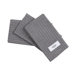 Image showing the Piqué Set of 3 Kitchen Cloths, 35 x 30 cm, Evening Grey product.