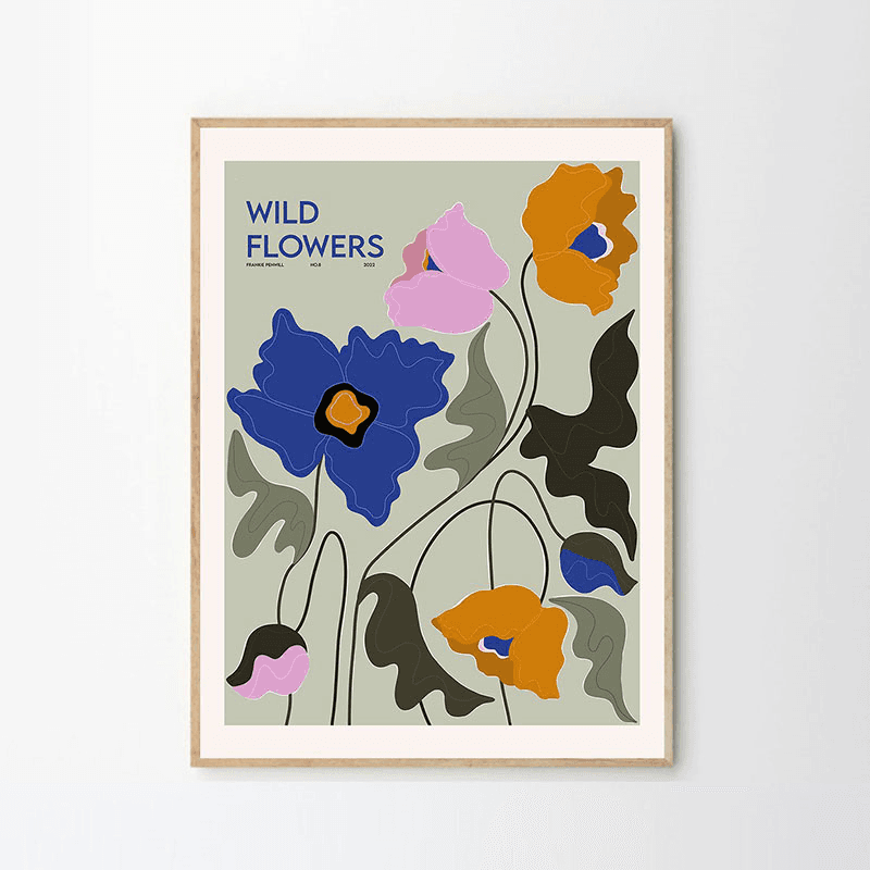 Frankie Penwill Wild Flowers Print, 50 x 70cm