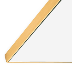Image showing the Fine Rectanular Rectangular Mirror, 100cm, Gold product.