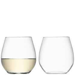 Image showing the Wine Stemless White Wine Glasses Set of 2, 370ml, Clear product.