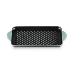 Image showing the Cast Iron Rectangular Grill, 32cm, Sea Salt product.
