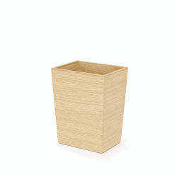 Image showing the 280 Mezza Rectangular bin, H28 x W22 x D16.5cm, Oak product.