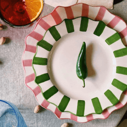 Image showing the Scalloped Breakfast Plate, D22cm, Green product.