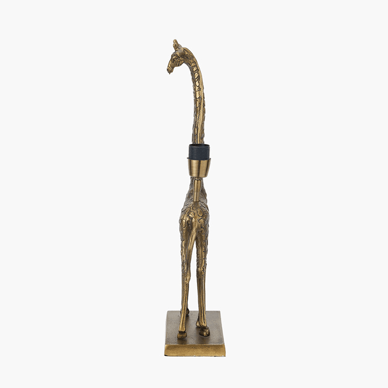 Savanna Giraffe Lamp Base, H56.5cm, Antique Brass
