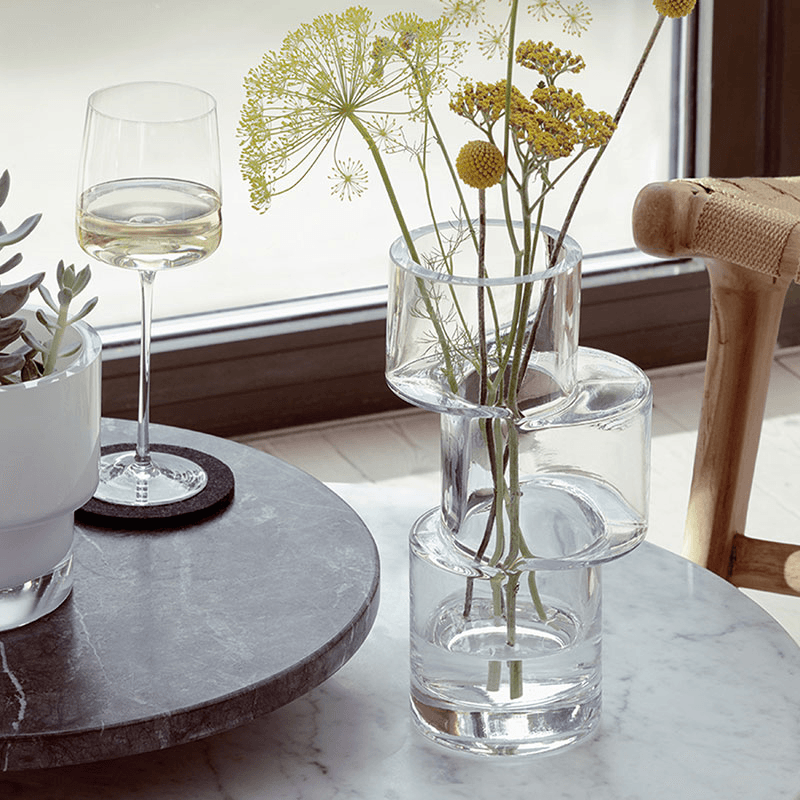 Tier Vase, H26cm, Clear