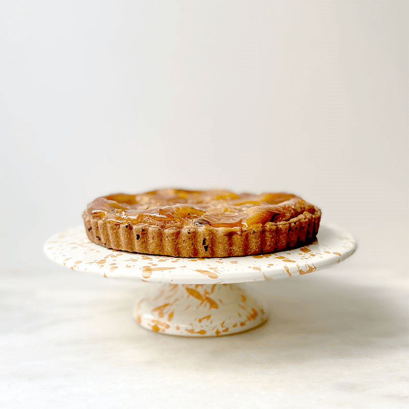 Splatter Cake Stand, D25.5cm, Burnt Orange