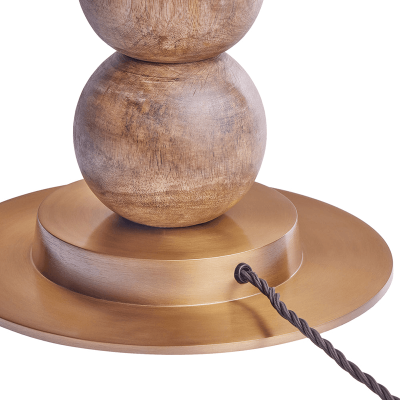 Rahul Standing lamp, H132cm, Warm Wood