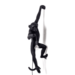 Image showing the Hanging, left Lamp, H76.5cm, Black product.