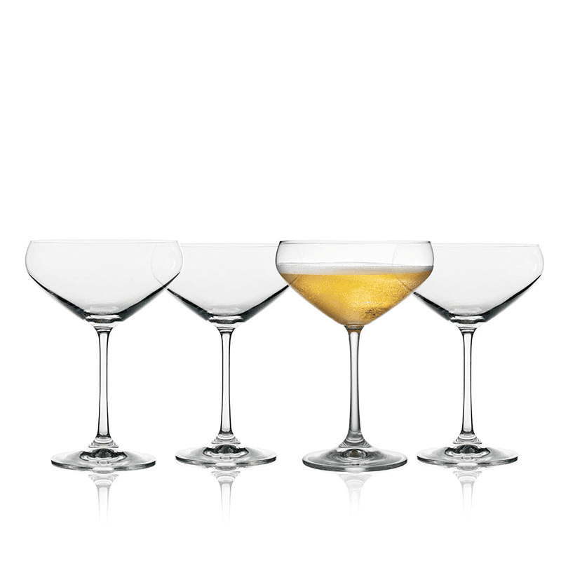 Juvel Set of 4 Champagne Bowls, 340ml, Clear