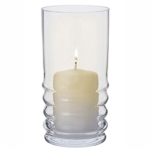 Wibble Hurricane lamp, H20cm, Clear
