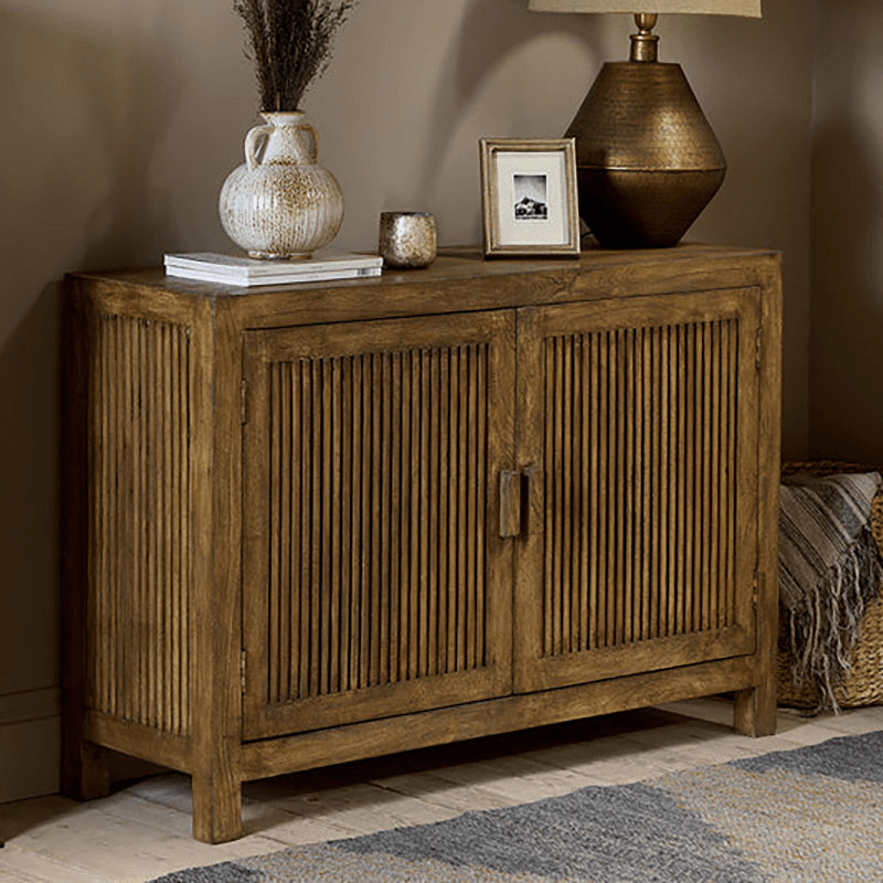 Yasha Mango Wood Sideboard, 85 x 122cm, Natural