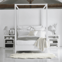 Image showing the Pimlico - 720 Thread Count Egyptian Cotton Double duvet cover, W200 x L200cm, White product.