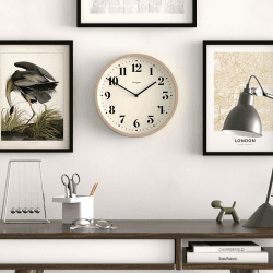 Image showing the Number Four Wall Clock, D30cm, Stone product.