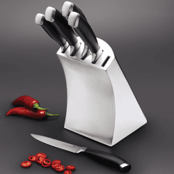 Image showing the Knife block set, 5 piece, Stainless Steel Block product.