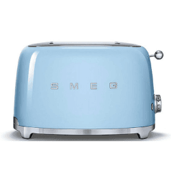 Image showing the 50's Retro 2 slice toaster, Pastel Blue product.