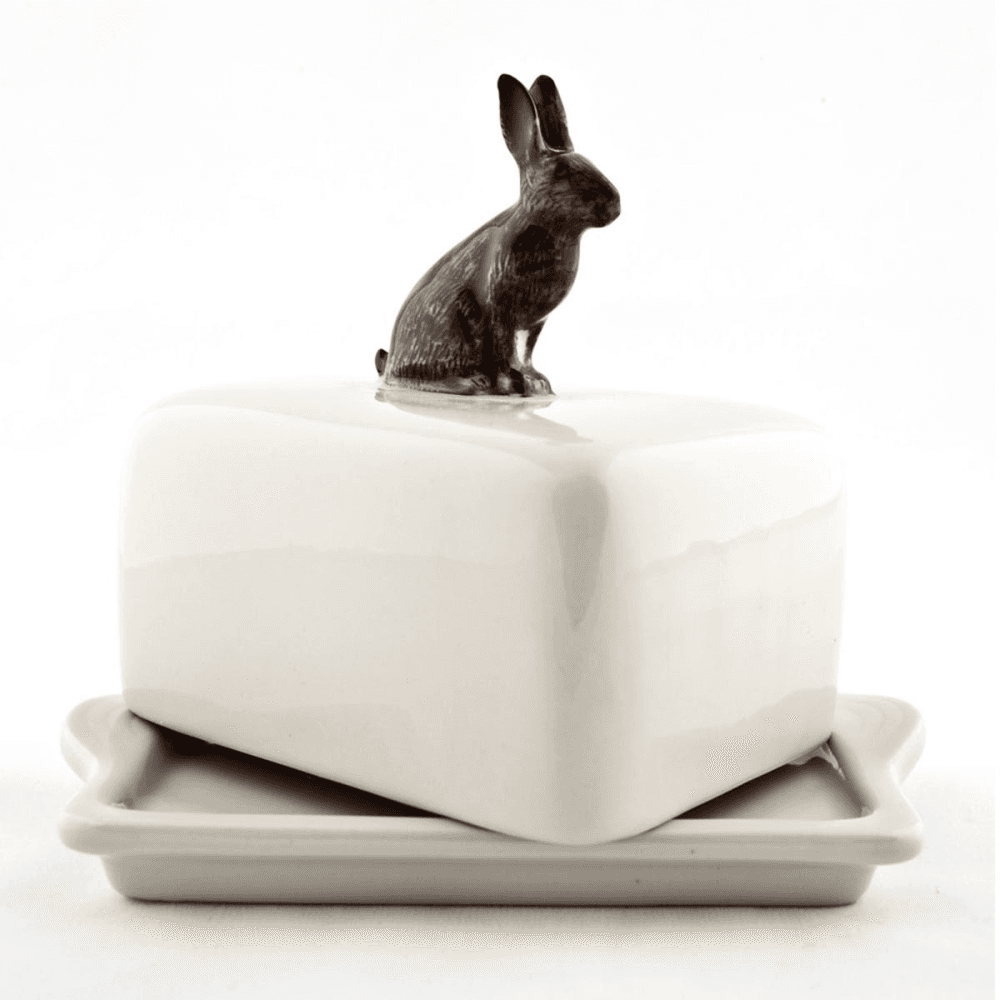 Hare Butter dish, L11.5 x D9 x H10.9cm