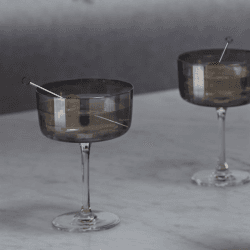 Image showing the Lunar Set of 2 Champagne/Cocktail Glasses, 230ml, Lunar Grey product.