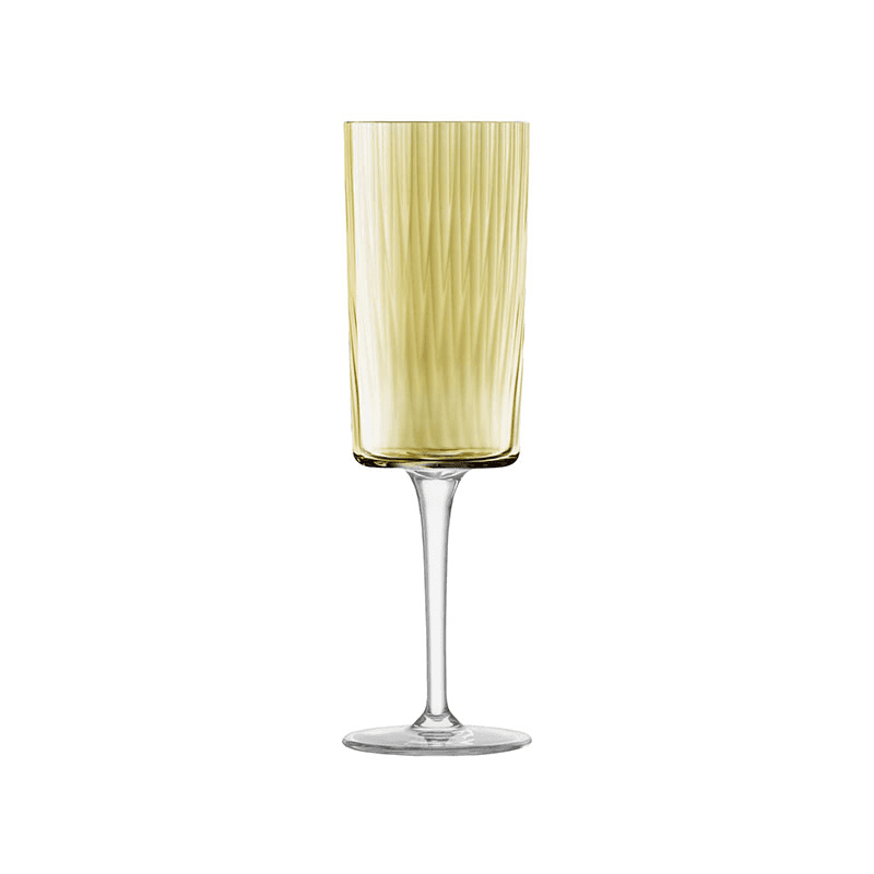 Gems Set of 4 Champagne Flutes, 210ml, Amber