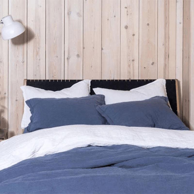 Washed Linen Linen Oxford Pillowcase, White