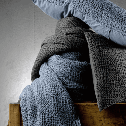Image showing the Tana Bed cover, 240 x 260cm, Carbon product.