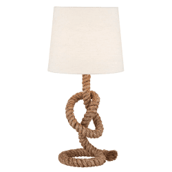 Image showing the Knotted Rope and Jute Table Lamp product.