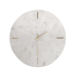 Image showing the Besa Marble clock, Dia41cm, White product.