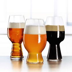 Image showing the Craft Beer Set of 3 Tasting Glasses, Clear product.