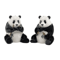 Image showing the Panda Salt & Pepper Shakers, H9cm, Black/White product.