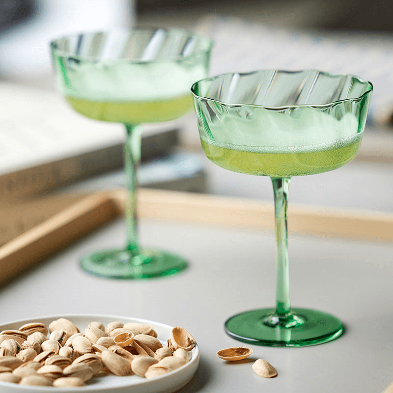 Vienna Set of 4 Champagne Bowls, 300ml, Green