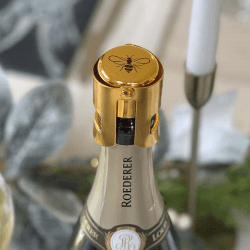 Image showing the Bee Champagne/Prosecco Stopper, H6cm, Gold product.