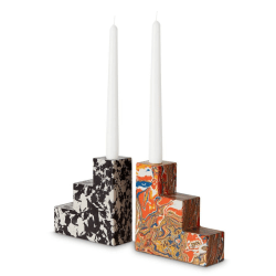Image showing the Swirl Stepped Bookends, Set Of 2 product.