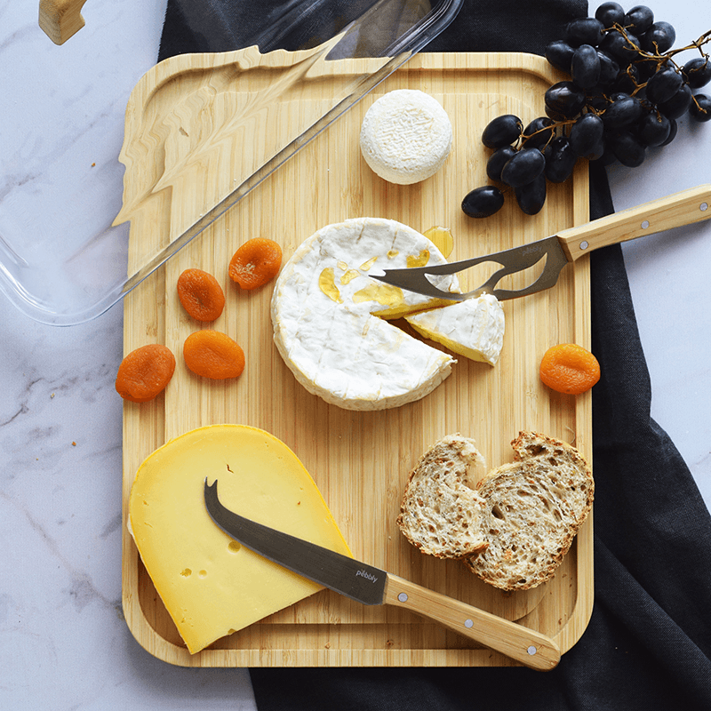 Bamboo Cheese Box, Clear