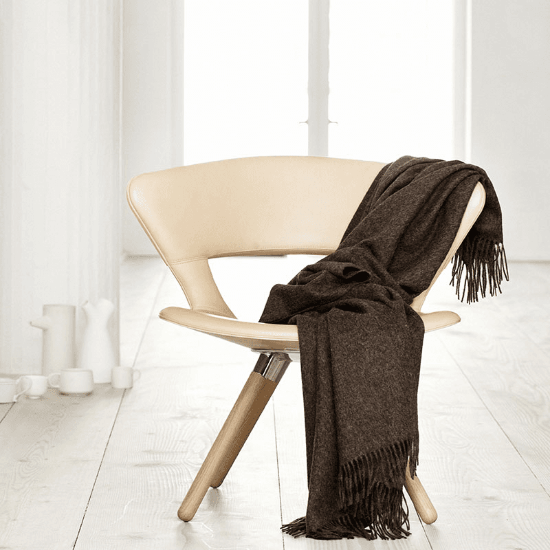 Classic Plaid Throw, H200cm x W130cm, Coffee