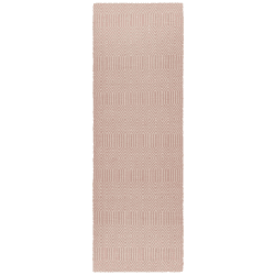 Image showing the Sloan ethnic flatweave runner, 66 x 200cm, pink product.