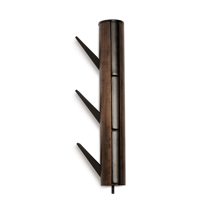 Flapper Coat Rack, H168cm, Black & Walnut