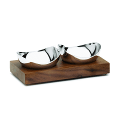 Image showing the Drift Pair of pinch pots, Stainless Steel product.