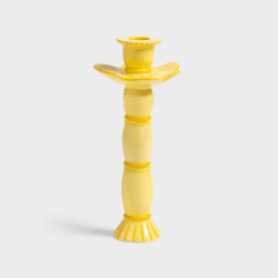 Image showing the Posy Candle holder, 24 x 10.5cm, yellow product.