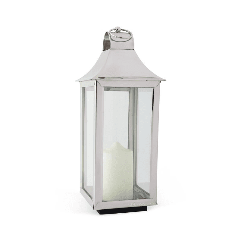 Tonto Lantern, H50cm, Clear/Silver