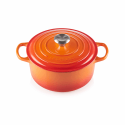Image showing the Signature Cast Iron Round casserole, 28cm - 6.7 litre, Volcanic product.