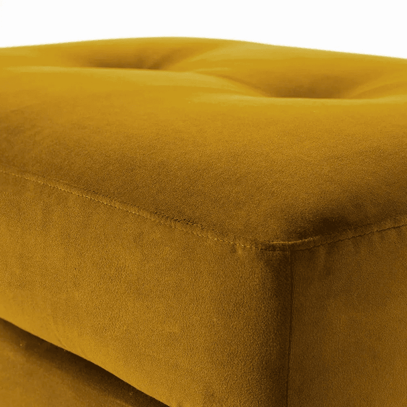 Model 04 Ottoman, Velvet Mustard