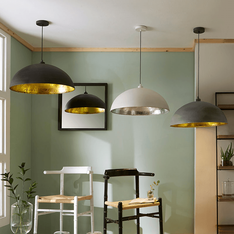 Anders Dome Pendant, H142cm, Black