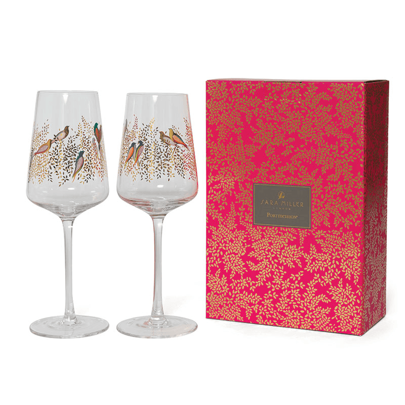 Chelsea Set of 2 Wine Glasses, 440ml, Gold