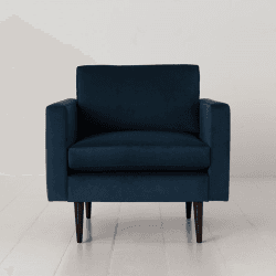 Image showing the Model 01 Velvet Armchair, Teal product.