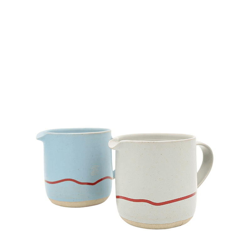 Studio Jug, 400ml, Pebble & Red