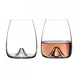 Image showing the Elegance Collection Pair of stemless wine glasses product.