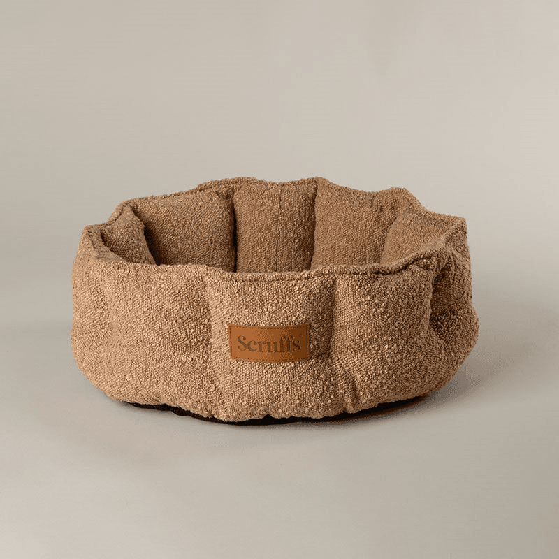 Luxury Boucle Box Bed, 45cm, Desert Tan