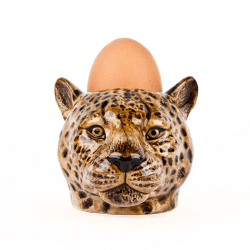 Image showing the Leopard Egg Cup, H7.5cm, Orange product.