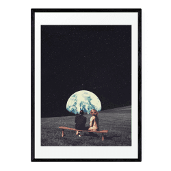 Image showing the Frank Moth, To Live There Framed Art Print, Multi product.