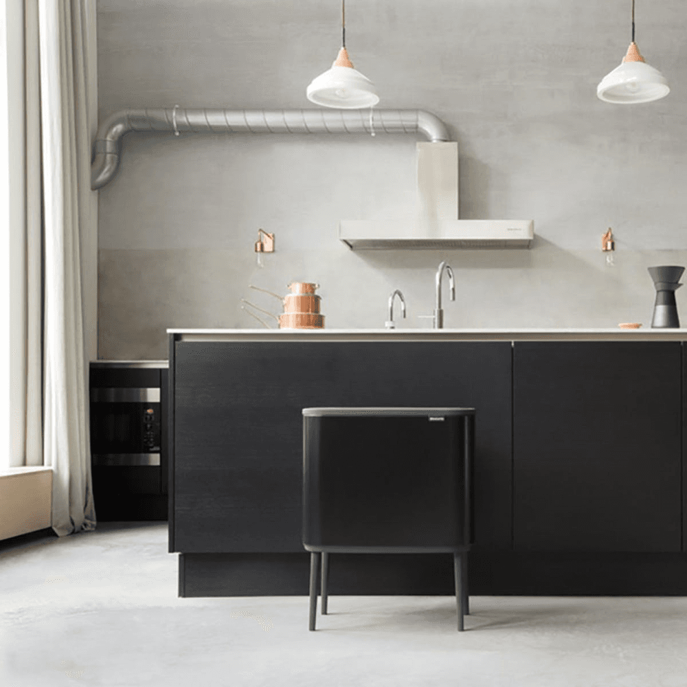 Bo Touch bin, 36 litre, Matt Black
