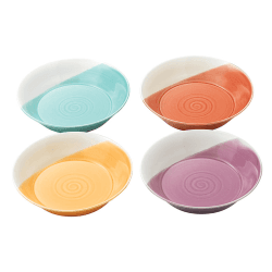 Image showing the 1815 Brights Set of 4 pasta bowls, 22cm, Mixed Colours product.